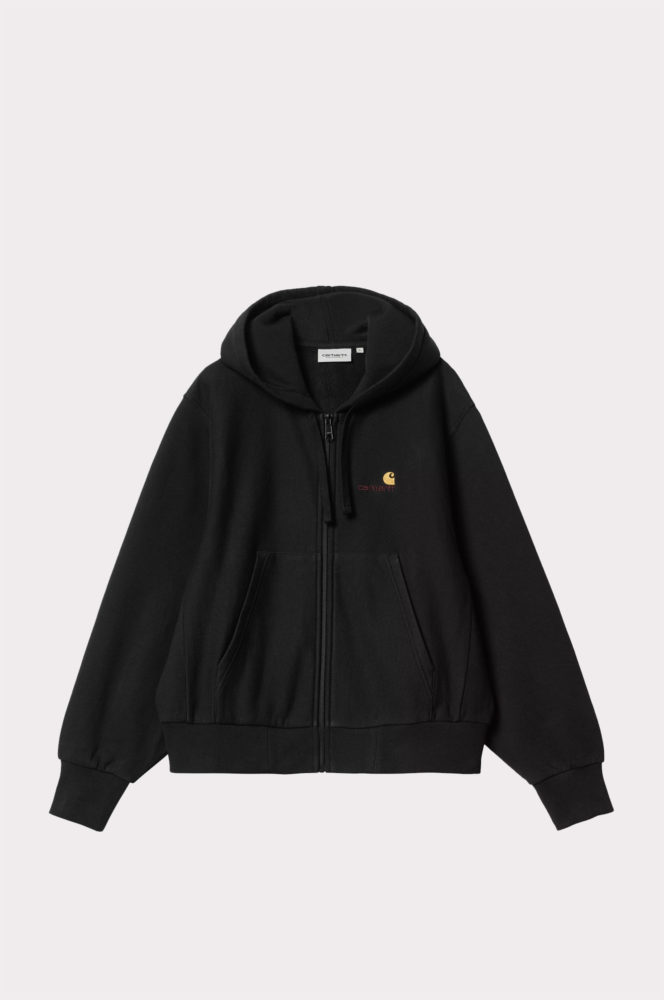 W Hooded American Script Jacket